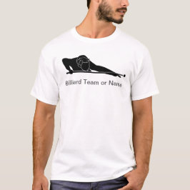 Aangepaste biljart poolcompetitie teamuitrusting t-shirt