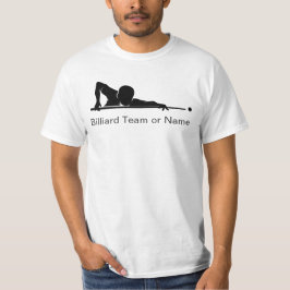 Aangepaste biljart poolcompetitie teamuitrusting t-shirt