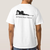 Aangepaste biljart poolcompetitie teamuitrusting t-shirt (Achterkant)