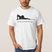 Aangepaste biljart poolcompetitie teamuitrusting t-shirt (Voorkant)