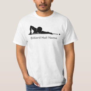 Aangepaste biljart poolcompetitie teamuitrusting t-shirt