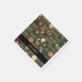 Aangepaste Billiard Balls Napkins Servet (Hoek)
