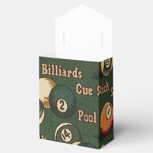 Aangepaste Billiardbeugels Achtergrond voor beugel Bedankdoosjes (Geopend)