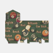 Aangepaste Billiardbeugels Achtergrond voor beugel Bedankdoosjes (Uitgevouwen)