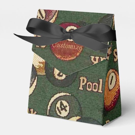 Aangepaste Billiardbeugels Achtergrond voor beugel Bedankdoosjes (Voorkant Zijde)