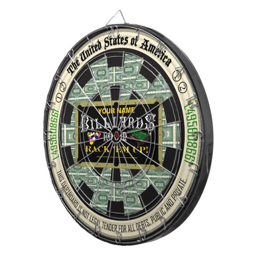 Aangepaste Billiardruimte Dartbord (Voorkant Rechts)