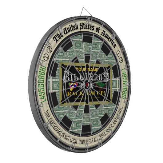 Aangepaste Billiardruimte Dartbord (Voorkant Links)