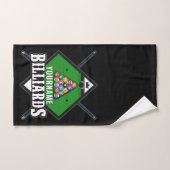 Aangepaste Billiards NAME Cue Rack Pool Room Bad Handdoek (Handdoek)