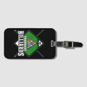 Aangepaste Billiards NAME Cue Rack Pool Room Bagagelabel (Voorkant (horizontaal))