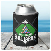 Aangepaste Billiards NAME Cue Rack Pool Room Blikjeskoeler