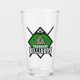 Aangepaste Billiards NAME Cue Rack Pool Room Glas