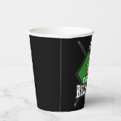 Aangepaste Billiards NAME Cue Rack Pool Room Papieren Bekers (Rechts)