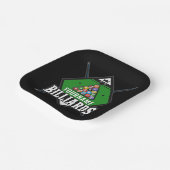 Aangepaste Billiards NAME Cue Rack Pool Room Papieren Bordje (Gebogen)