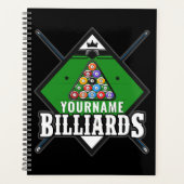 Aangepaste Billiards NAME Cue Rack Pool Room Planner (Voorkant)