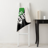 Aangepaste Billiards NAME Cue Rack Pool Room Sherpa Deken (In situ)