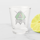 Aangepaste Billiards NAME Cue Rack Pool Room Shot Glas (Achterkant)