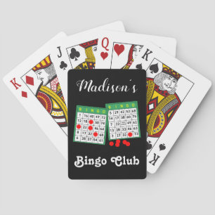 Aangepaste Bingo Spelers Gepersonaliseerde Naam Pokerkaarten