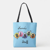 Aangepaste "Bingo Stuff" Tote Bag (Achterkant)