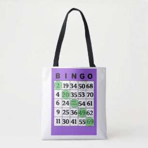 Aangepaste BINGO-tas met "Good Luck" Tote Bag