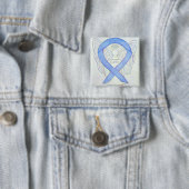 Aangepaste binnenkant van maagkanker engel vierkante button 5,1 cm (In situ)