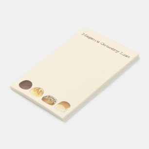 Aangepaste binnenrollen op de lijst met kruidenier post-it® notes