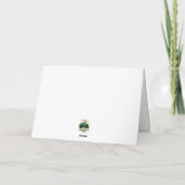 Aangepaste Binnenste Tekst met Warme Kerstwensen Feestdagen Kaart (Achterkant)