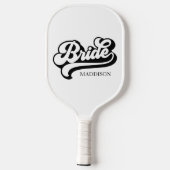 Aangepaste Birde en bruidegom Naam  Pickleball Paddle (Achterkant)