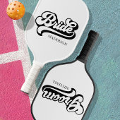 Aangepaste Birde en bruidegom Naam  Pickleball Paddle