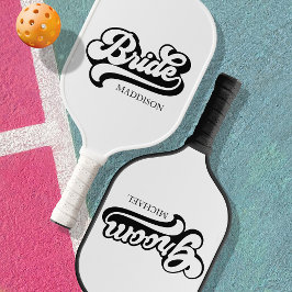 Aangepaste Birde en bruidegom Naam Pickleball Paddle