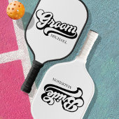 Aangepaste Birde en bruidegom Naam  Pickleball Paddle