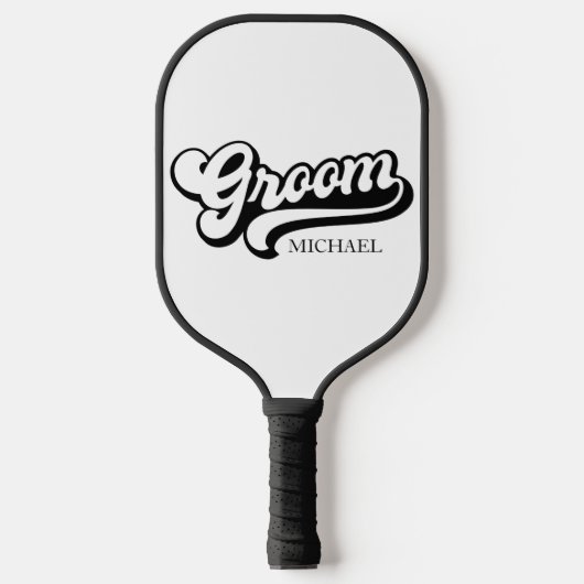 Aangepaste Birde en bruidegom Naam Pickleball Paddle (Voorkant)