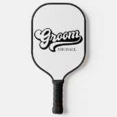 Aangepaste Birde en bruidegom Naam  Pickleball Paddle (Achterkant)