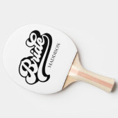 Aangepaste Birde en bruidegom Naam Tafeltennisbatje (Zijkant)
