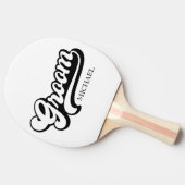 Aangepaste Birde en bruidegom Naam Tafeltennisbatje (Zijkant)