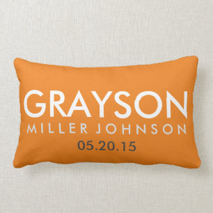 Aangepaste 'Birth Announcement Pillow' - Vervoer Kussen