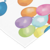Aangepaste Birthday Balloons Table Runner Korte Tafelloper (Hoek)