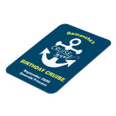 Aangepaste Birthday Cruise Squad Anchor Magneet (Linkerzijde)