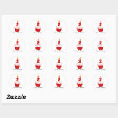 Aangepaste Birthday Cupcake Stickers (Vel)