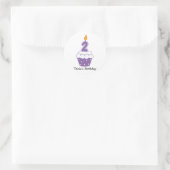 Aangepaste Birthday Cupcake Stickers (Tas)