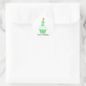Aangepaste Birthday Cupcake Stickers (Tas)