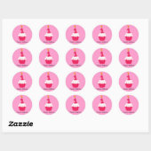 Aangepaste Birthday Cupcake Stickers (Vel)