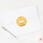 Aangepaste Birthday Cupcake Stickers (Envelop)