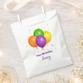 Aangepaste 'Birthday Favor Bag' met ballonnen Bedankzakje (Geknipt)