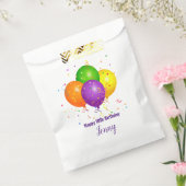 Aangepaste 'Birthday Favor Bag' met ballonnen Bedankzakje (Gezegeld)
