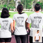 Aangepaste 'Birthday'-groep of 'Squad Grey' T-shirt<br><div class="desc">Ben je van plan een 21ste verjaardag te vieren of een 50ste trouwdag en heb je een paar geweldige cadeauideeën nodig? Bekijk onze grijze shirten die volledig aanpasbaar zijn voor elke verjaardag, reünie of jubileum. Deze comfortabele en stijlvolle shirten zijn perfect om je grote dag met vrienden te vieren. Ze...</div>