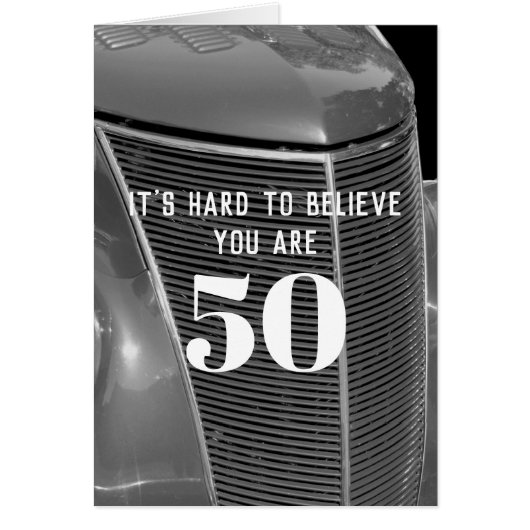 aangepaste 'Birthday humor classic'-auto om je te  (Voorkant)