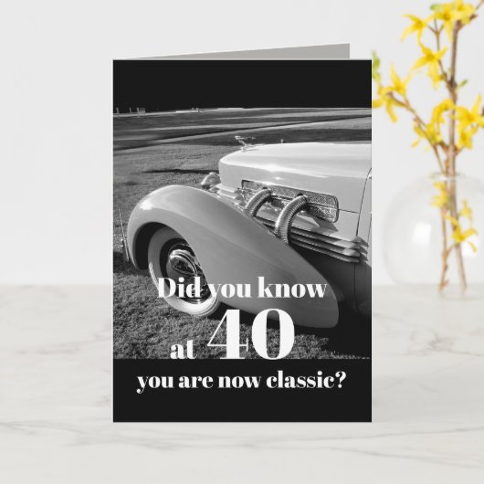 aangepaste Birthday-humor past elke leeftijd aan Kaart (Gele Bloem)