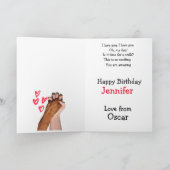 Aangepaste 'Birthday'-Kaart Beste zuster ooit Bedankkaart (Binnen)