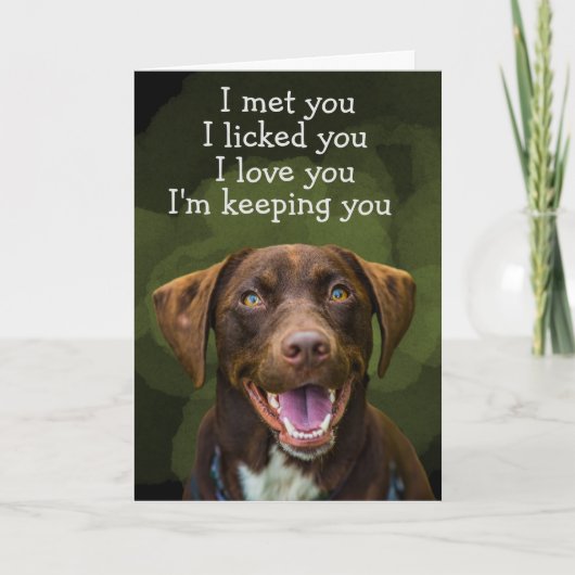 Aangepaste 'Birthday'-Kaart van uw Labrador Retrie Bedankkaart (Voorkant)