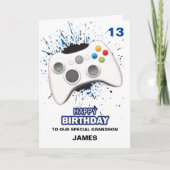 Aangepaste Birthday-kaart voor gamecontrollers Kaart (Voorkant)